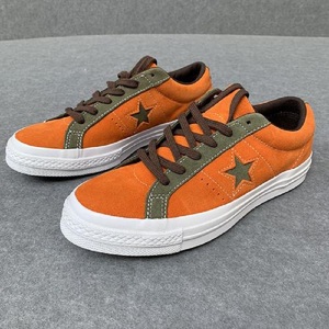 威士匡威士匡one star联名星星鞋女橙色一星翻毛皮板鞋休闲鞋子男