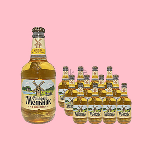 老米勒啤酒大风车弥勒俄罗斯进口淡爽型黄啤酒450ml*12瓶