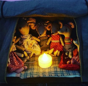 野营小老鼠！丹麦正品Maileg北欧童话风露营玩具帐篷救生圈睡袋