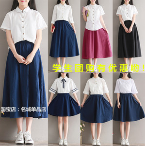 毕业班服套装长裙