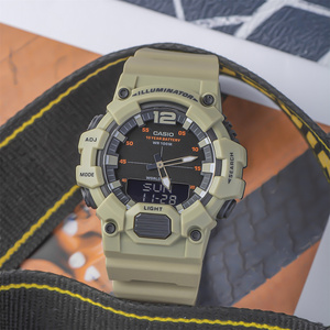 卡西欧casio学生男表潮数字指针双显防水运动手表 hdc-700h-1a/3a