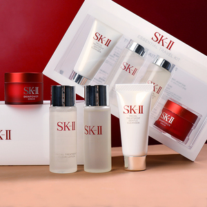 skii体验装4件套sk-ii中样水乳旅行套装sk2神仙水洁面大红瓶面霜