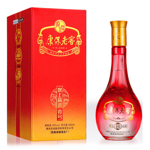 康保老窖坝上高粱壹号38度纯粮食白酒整箱送礼老酒500ml*4瓶