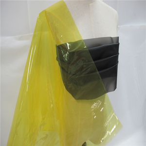 人气pvc薄膜彩色软胶防尘面料防雨布料水晶透明包防水塑料布黄