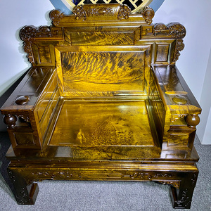 金丝楠木千年阴沉木实木沙发古典榫卯红木楠木明清奢华型家具组合