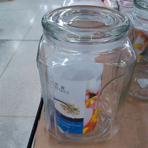 玻璃密封罐5斤装透明玻璃瓶方储物收纳罐泡柠檬蜂蜜瓶2015泡酒罐