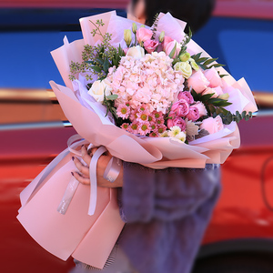 520情人节苏州鲜花速递同城送花上门红玫瑰花生日混搭花束送女友