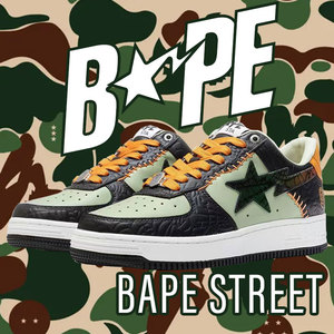 bapesta sk8 dunk猿人头闪电星街头运动休闲男女潮牌vibe滑板鞋