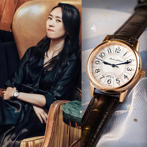 女士皮带手表三十而已顾佳同款月相气质时尚带钻ins明星网红手表