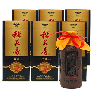 湖北稻花香酒白酒5年窖藏42度52度整箱6瓶礼盒装婚宴粮食高粱酒