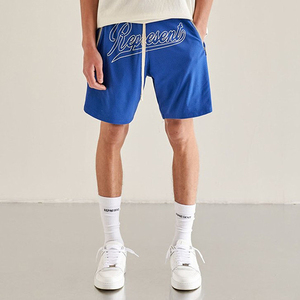 2022夏季速干男生篮球短裤美式不过膝健身跑步训练透气松紧五分裤