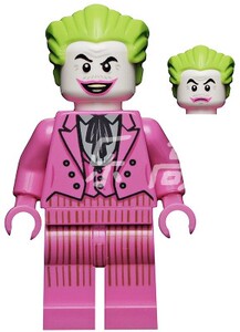 乐高大本营 lego sh704 超级英雄 小丑 joker 粉色经典礼服 76188