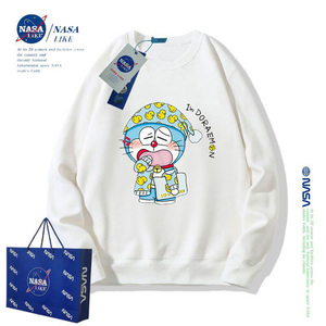 NASA联名叮当猫儿童纯棉卫衣哆啦A梦男童女童秋冬加绒亲子装上衣