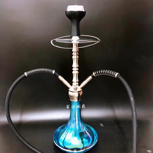 阿拉伯水烟全套 个性水烟 shisha酒吧 家用锌合金材质单壶 双四管