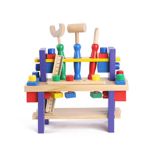 木质工作台 木制益智玩具 早教教具 组装工具台婴幼儿教具厂家