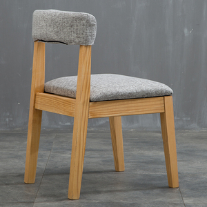 咖啡店欧式布椅酒店背靠椅子现代简约装饰耐磨布艺椅书房家具简单