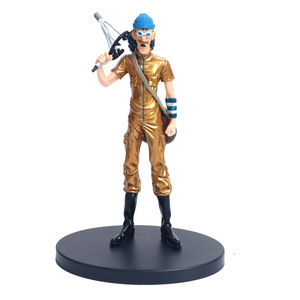 海贼王剧场版gold黄金帝乌索普 狙击王 骗人布手办模型金色限定版