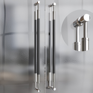 高档实木门把手现代简约有框推拉玻璃门别墅酒店商铺不锈钢大拉手