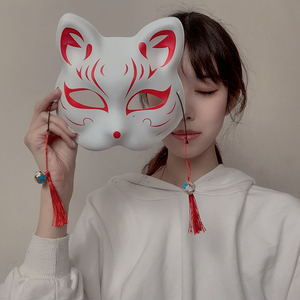 性感眼罩和风狐狸半脸古风猫脸面具化妆舞会cos网红拍照道具搞怪