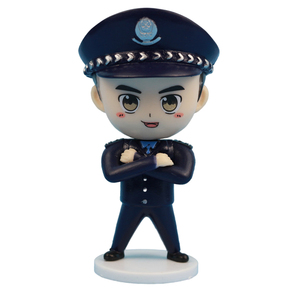 police警察公仔玩具手办模型玩偶人偶生日蛋糕装饰品兵哥车载摆件
