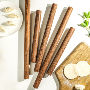 鸡翅木擀面杖家用小号实木赶饺子皮专用神器烘焙工具擀面棍价格0643