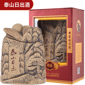 【酒厂直营】泰山白酒泰山日出尚品39度500mlx1瓶浓香型粮食白酒