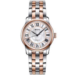 瑞士手表美度mido布鲁纳系列钢带机械手表女 m024.207.22.110.00