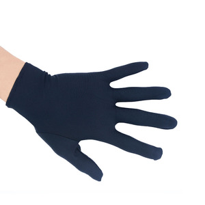 珠宝专用手套黑色超细纤维手套 黄金首饰玉石柜台手套展示白色