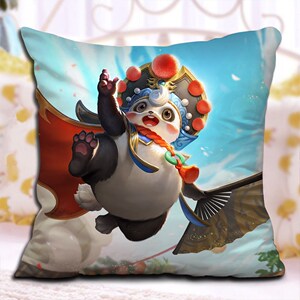 荣耀梦奇胖达荣荣皮肤抱枕头靠枕双面定制游戏周边男女学生礼物