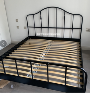 ikea宜家 萨格斯图阿 床架铁床双人钢艺床鲁瑞180*2米国内代购