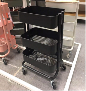 ikea宜家 拉舍 手推车购物车厨房浴室推车可移动置物架国内代购