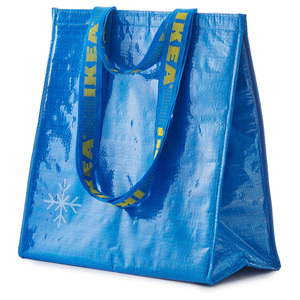 宜家保温袋蓝色冰袋便携式便当袋保鲜保暖加大双层袋子母乳保存袋