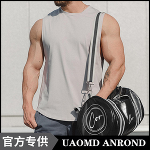 UAOMD ANROND/UA 男子户外健身训练背心跑步运动休闲无袖健身上衣