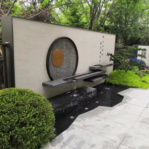 tb25207599481淘宝跌水景墙背景墙su模型新中式水景流水假山住宅区