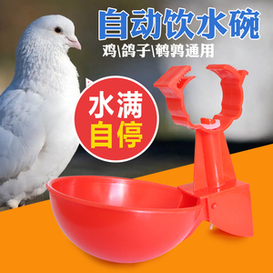 新款家禽用自动饮水碗饮水器鸡鸭鹅鸽子用碗式饮水吊杯自动饮水嘴