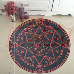 适用于卡通召唤fate 魔法阵动漫百变小樱圆形 地毯卧室 saber拍照