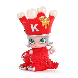 popmart泡泡玛特 红色坐姿大久保molly