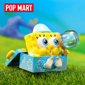 popmart泡泡玛特 海绵宝宝睡衣派对盲盒玩具摆件礼物预售