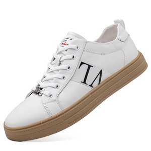 秋季品牌奥伦男鞋小白鞋春秋新款真皮板鞋运动休闲鞋皮鞋潮鞋