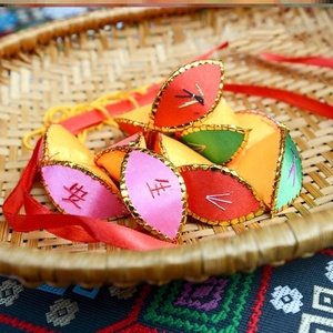 幼儿园制作广西手工绣球原材料靖西特产三月三儿童绣球手工半成品