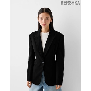 零点1月西班牙正品代购bershka女士合身西装外套1529/741