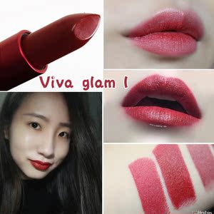 mac/魅可 viva glam sia唇膏口红viva glam i 暗红 iii 棕李子色