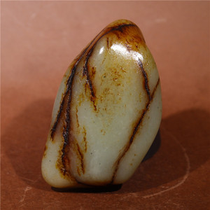 同款货源xinlanli淘宝94克真品和田玉新疆天然白玉籽料原石带皮色