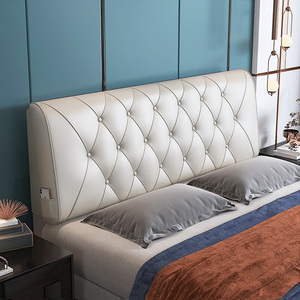 00同款货源电竞小艾淘宝2023新款床头靠垫榻榻米无床头板软包实木