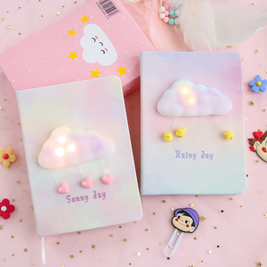 创意发光梦幻手账本 简约ins少女心个性可爱手帐本学生用笔记本子