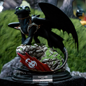 【进击的动漫社】驯龙高手 夜煞 toothless 无牙之仔 gk雕像手办
