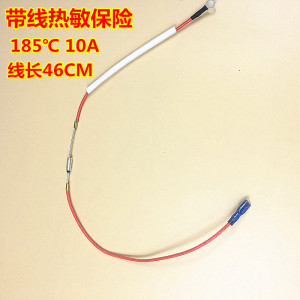 全新电压力锅电饭煲温度保险管 10a 185度 250v 电压力锅带线保险