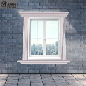 欧式别墅檐口eps泡沫檐线外墙窗户装饰gcr包边线条窗框腰线窗套米