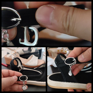 饰品缎带蝴蝶结鞋花鞋扣子金属diy女鞋配件可拆卸鞋面装饰30人付款19