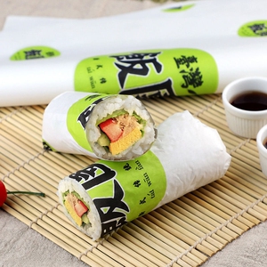 台湾饭团包装纸三角商用可加热加厚纸一次性淋膜防油汉堡纸糯米纸